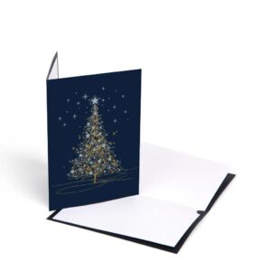 Biglietto buone feste in blu