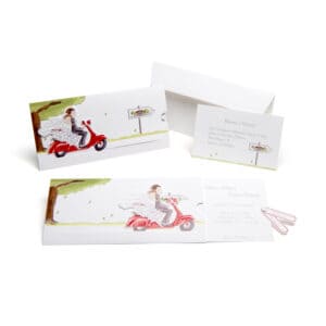 Partecipazione con immagine vespa