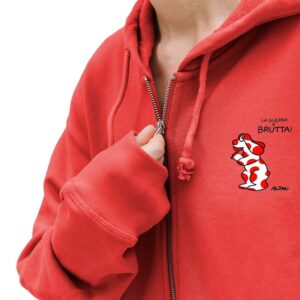 Felpa EMERGENCY ed. La Pimpa in RPET con cappuccio e zip