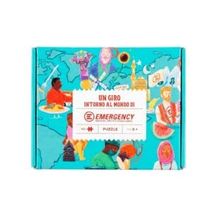 Puzzle in scatola "Un giro intorno al mondo" di EMERGENCY